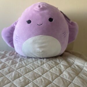 NWT 12" Squishmallows Aziza the Purple Stingray - Perfect Easter Gift!
